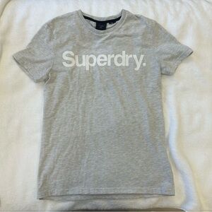 Superdry Men’s Gray T-Shirt with Logo